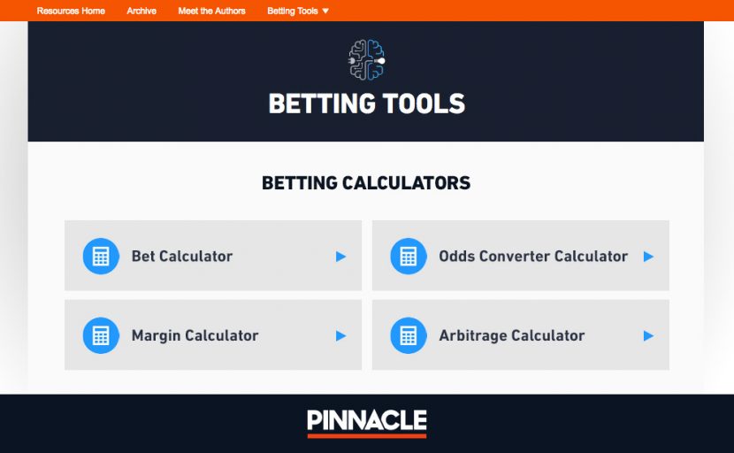 Pinnacle Betting Tools